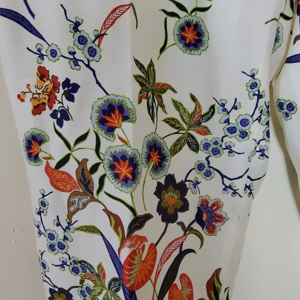 Zara Multicolor Floral Pants Size XL
